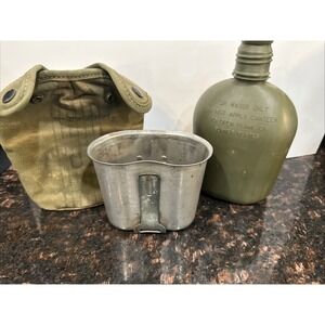 Vietnam M-56 Canteen Cover US Army 1956 Dated Canteen and Cup Militaria
